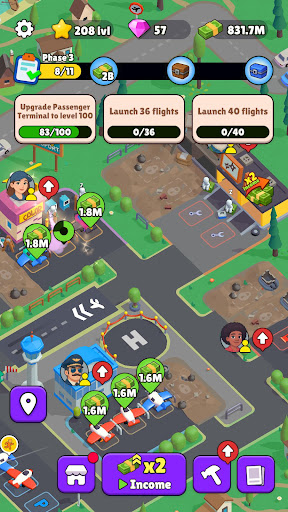 Airport Empire - Idle Tycoon - Tangkapan Layar 4