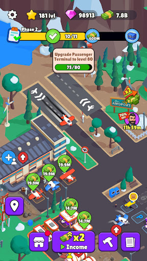 Airport Empire - Idle Tycoon - Tangkapan Layar 6