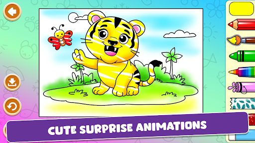 Animal Coloring Games for Kids - Tangkapan Layar 3