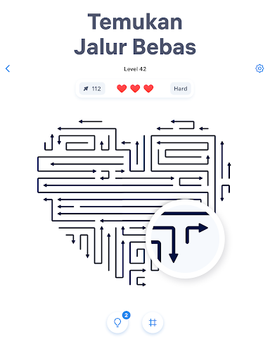 Arrow Puzzle - Teka-teki Panah - Tangkapan Layar 7
