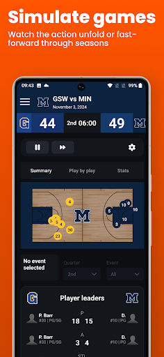 Basketball Legacy Manager 26 - Tangkapan Layar 2