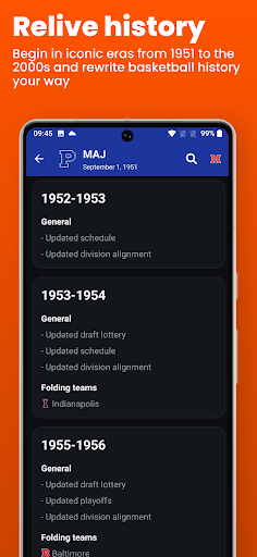 Basketball Legacy Manager 26 - Tangkapan Layar 3