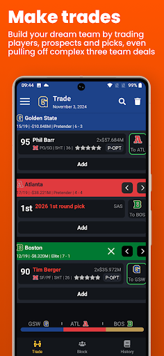 Basketball Legacy Manager 26 - Tangkapan Layar 4