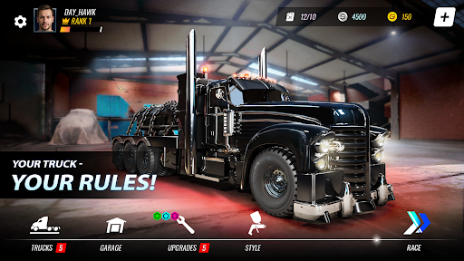 Big Rig Racing: Drag racing - Tangkapan Layar 1