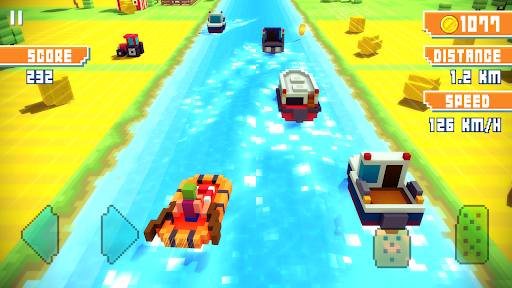 Blocky Highway: Traffic Racing - Tangkapan Layar 8