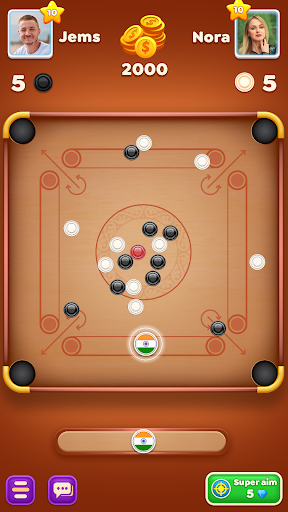 Carrom Cricket: Disc Pool Game - Tangkapan Layar 5