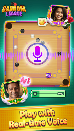 Carrom League: Friends Online - Tangkapan Layar 1