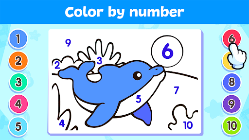 Coloring for Kids: By Number - Tangkapan Layar 2