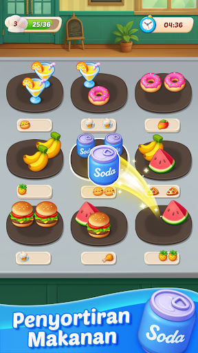 Food Sort: Puzzle Game - Tangkapan Layar 1