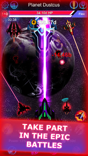 Galaxy Clicker: Idle Spaсe War - Tangkapan Layar 1