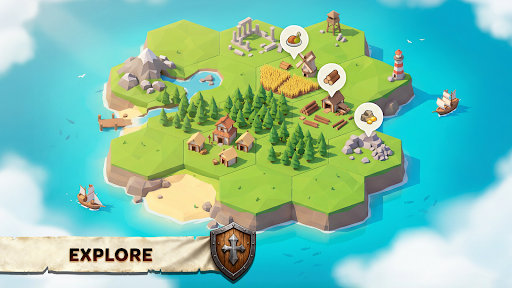 Hexapolis: Turn based strategy - Tangkapan Layar 1