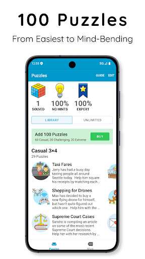 Logic Grid Puzzles: Brain Game - Tangkapan Layar 2