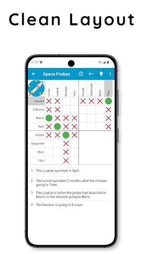 Logic Grid Puzzles: Brain Game - Tangkapan Layar 3