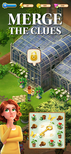 Merge Mansion: Puzzles & Story - Tangkapan Layar 2