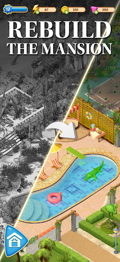 Merge Mansion: Puzzles & Story - Tangkapan Layar 4