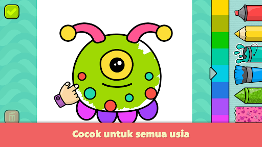 Mewarnai Anak: game menggambar - Tangkapan Layar 6