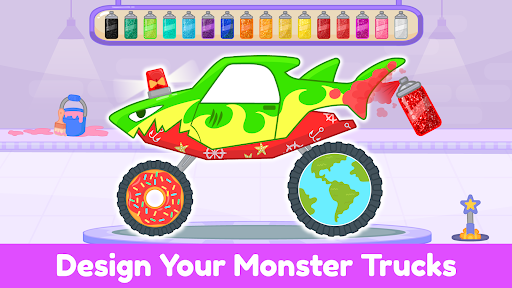 Monster Truck Kids Car Games - Tangkapan Layar 5