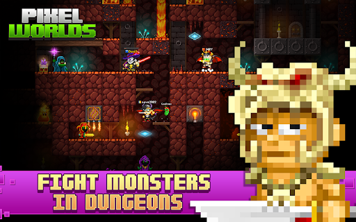 Pixel Worlds: MMO Sandbox - Tangkapan Layar 3