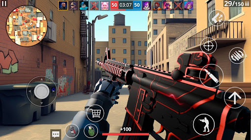 POLYWAR: Game menembak FPS 3D - Tangkapan Layar 8