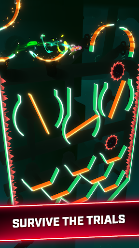 Rider Worlds - Neon Bike Races - Tangkapan Layar 2