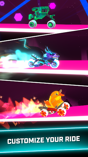 Rider Worlds - Neon Bike Races - Tangkapan Layar 6