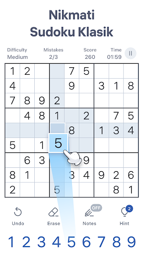 Sudoku.com - sudoku klasik - Tangkapan Layar 1