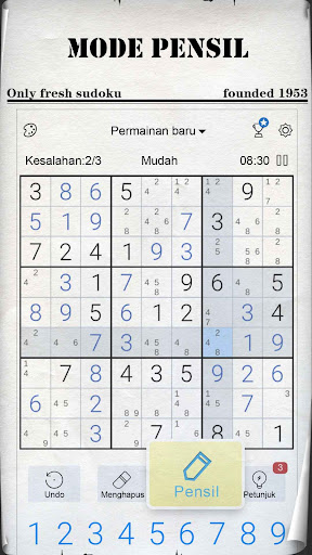 Sudoku - Teka-Teki Sudoku - Tangkapan Layar 2