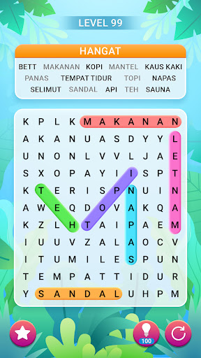 Teka-teki Pencarian Kata - Tangkapan Layar 6