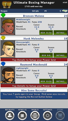 Ultimate Boxing Manager - Tangkapan Layar 1
