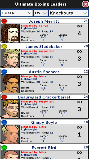 Ultimate Boxing Manager - Tangkapan Layar 6