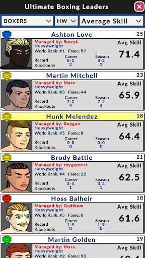 Ultimate Boxing Manager - Tangkapan Layar 7