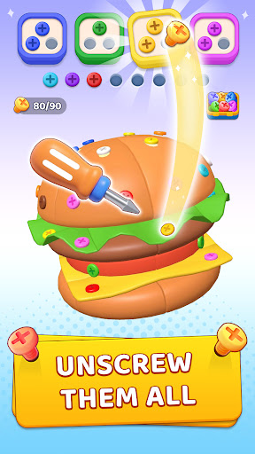 Unscrew Frenzy 3D - Tangkapan Layar 1