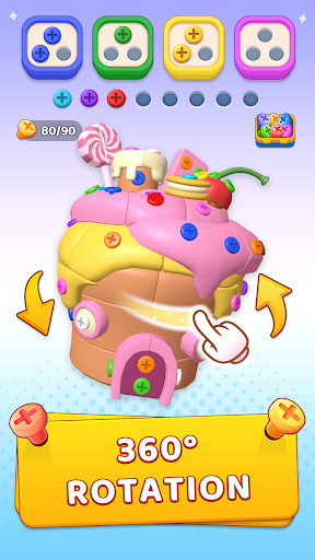 Unscrew Frenzy 3D - Tangkapan Layar 2