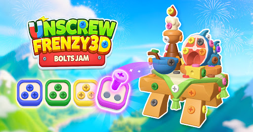 Unscrew Frenzy 3D - Tangkapan Layar 8
