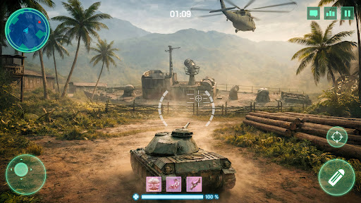 War Machines：Tanks Battle Game - Tangkapan Layar 1