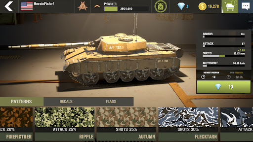 War Machines：Tanks Battle Game - Tangkapan Layar 4