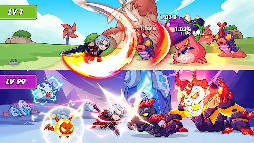 Warrior of Light: Idle RPG - Tangkapan Layar 1