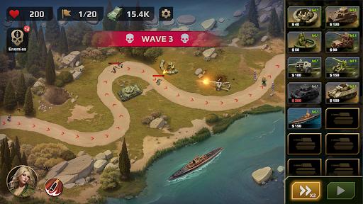 WWII Defense: Strategi RTS - Tangkapan Layar 1