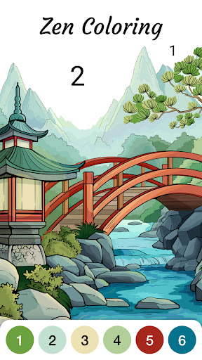 Zen Color - Color By Number - Tangkapan Layar 1