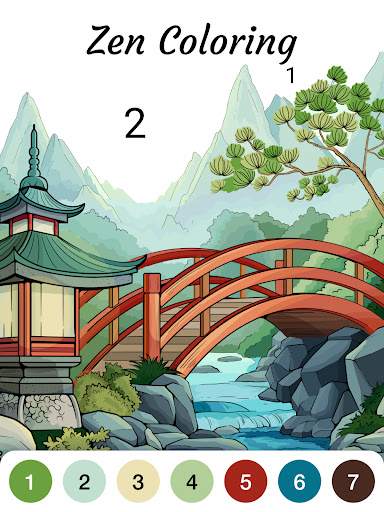 Zen Color - Color By Number - Tangkapan Layar 7
